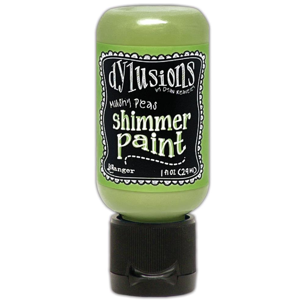 Dylusions 1oz Shimmer Paint - Mushy Peas