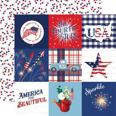 Carta Bella The Fourth Of July - 4x4 Journaling Cards
