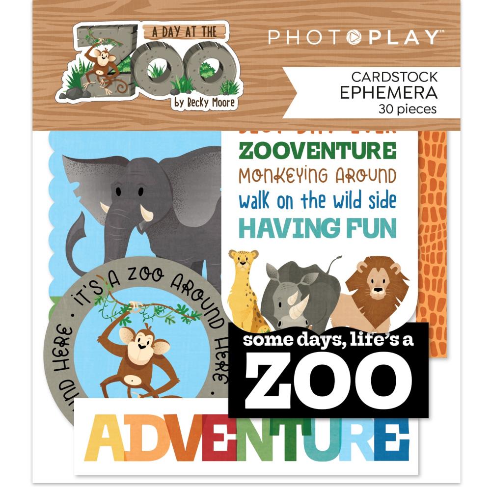 Photoplay A Day At The Zoo - Ephemera Die-Cuts
