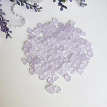 Dress My Craft Water Droplets - Pastel Lilac Hearts