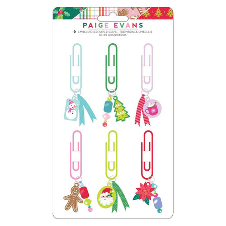 American Crafts Paige Evans Sugarplum Wishes - Paperclip With Charms