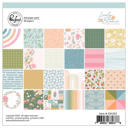 Pinkfresh Studio Lovely Blooms - 6x6 Pad