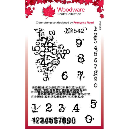 Woodware Clear Magic Stamp - Inky Numbers
