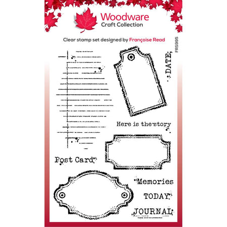 Woodware Clear Magic Stamp - Old Labels