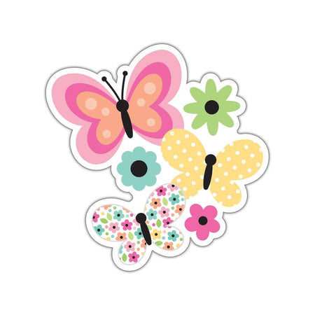 Doodlebug Design Hello Again - Flutterby Cardstock Sticker