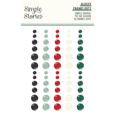 Simple Stories Simple Vintage 'Tis The Season - Enamel Dots