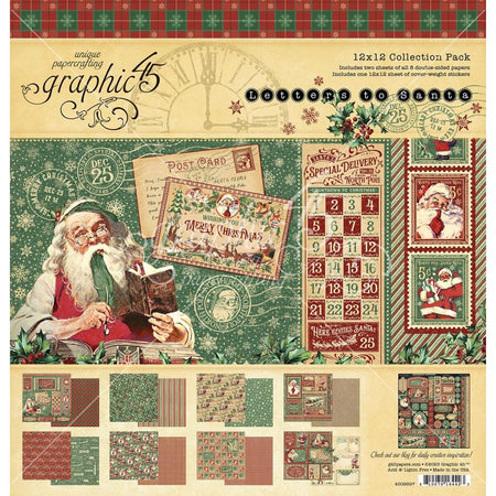 Graphic 45 Letters To Santa - 12x12 Collection Pack