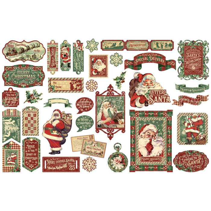 Graphic 45 Letters To Santa - Die Cut Assortment