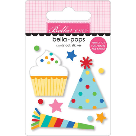 Bella Blvd Birthday Bash - Let's Party Bella-Pops 3D Sticker