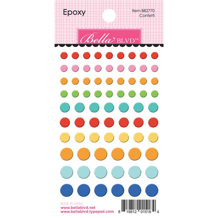 Bella Blvd Birthday Bash - Epoxy Stickers Confetti