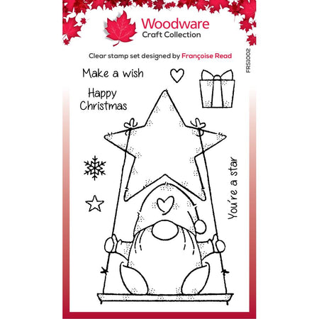 Woodware Clear Magic Stamp - Star Gnome