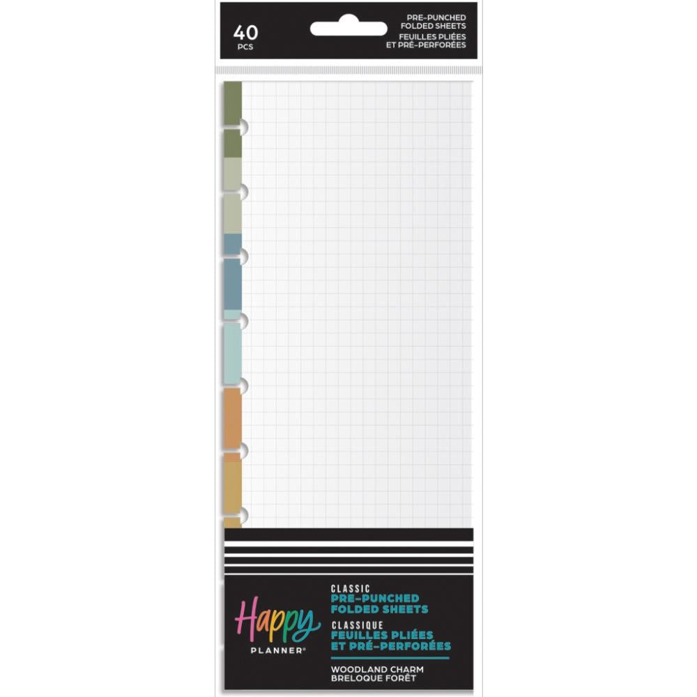 Me & My Big Ideas Happy Planner - Woodland Charm Classic Folded Fill Paper