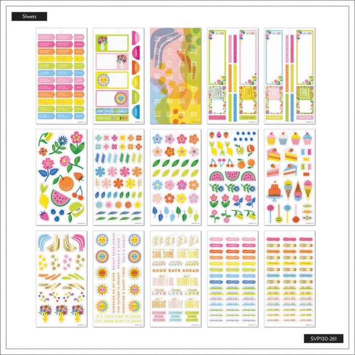 Me & My Big Ideas Happy Planner - Sunny Risograph Sticker Value Pack
