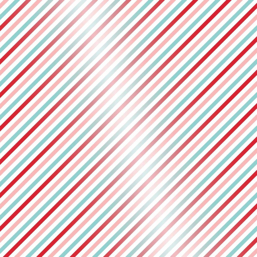 Bella Blvd Merry Little Christmas - Candy Cane Stripe Clear Acetate