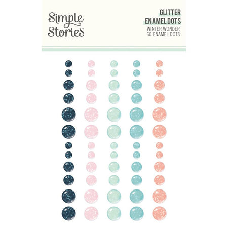 Simple Stories Winter Wonder - Glitter Enamel Dots