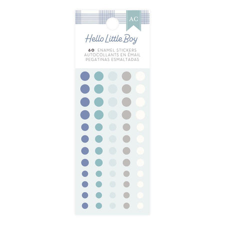 American Crafts Hello Little Boy - Enamel Dots