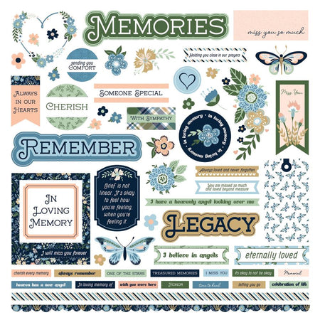 Photoplay In Loving Memory - Element Stickers