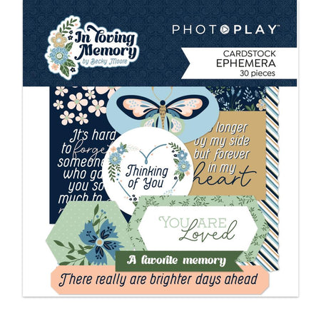 Photoplay In Loving Memory - Ephemera Die-Cuts