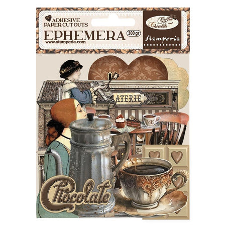 Stamperia Coffee And Chocolate - Adhesive Paper Ephemera