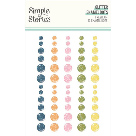 Simple Stories Fresh Air - Glitter Enamel Dots