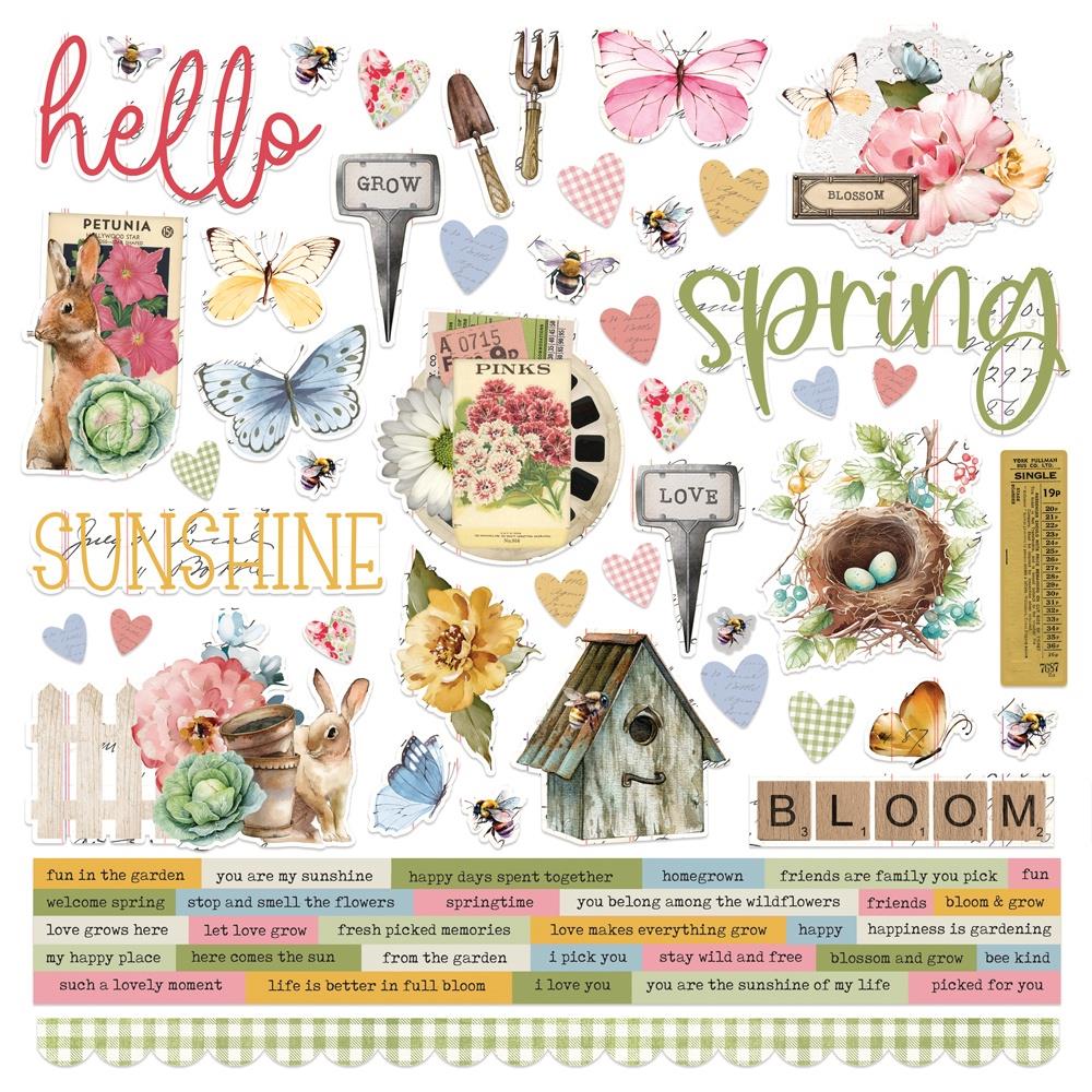 Simple Stories Simple Vintage Spring Garden - Cardstock Stickers