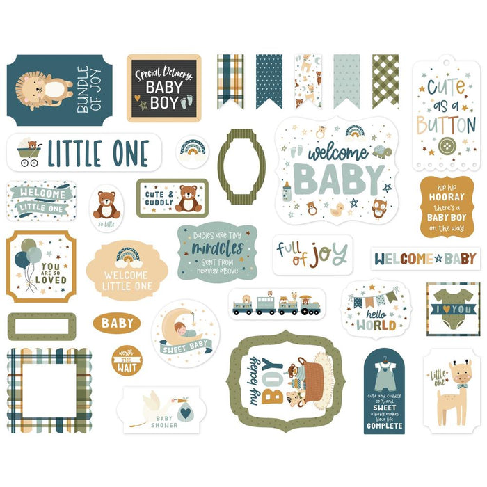 Echo Park Special Delivery Baby Boy - Ephemera Icons