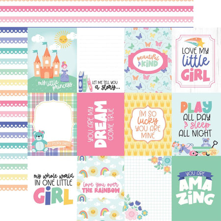 Echo Park My Little Girl - 3x4 Journaling Cards