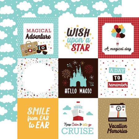 Echo Park A Magical Voyage - 4x4 Journaling Cards