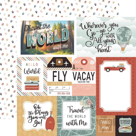 Echo Park Let's Take The Trip - Multi Journaling Cards