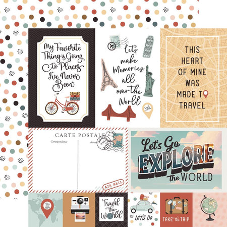 Echo Park Let's Take The Trip - Explore Journaling Cards