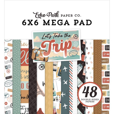 Echo Park Let's Take The Trip - 6x6 Mega Pad