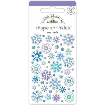 Doodlebug Design Snow Much Fun - Snow Colorful Shape Sprinkles
