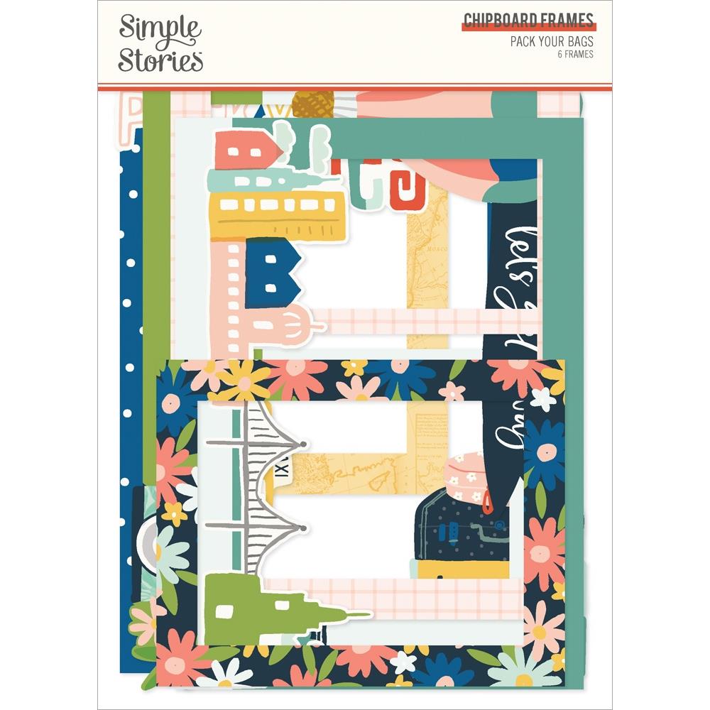 Simple Stories Pack Your Bags - Chipboard Frames