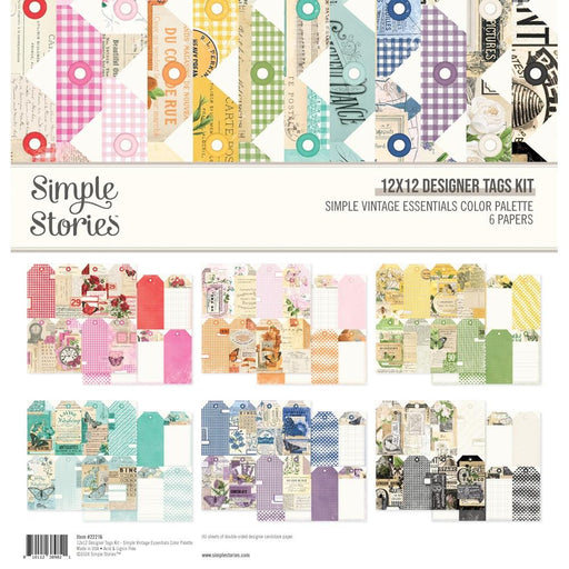 Simple Stories Simple Vintage Essentials Color Palette - Designer Tags Collection Kit