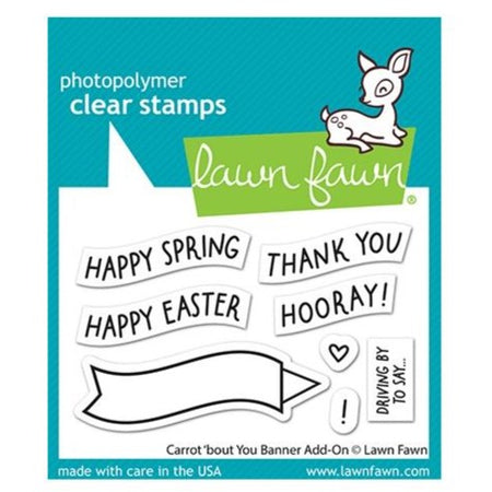 Lawn Fawn Clear Stamps - Carrot-Bout You Banner Add On