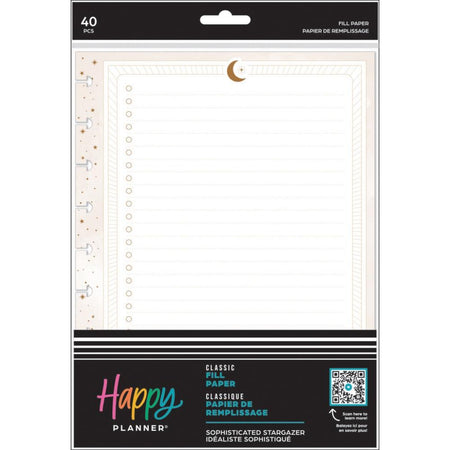 Me & My Big Ideas Happy Planner - Sophisticated Stargazer Classic Fill Paper