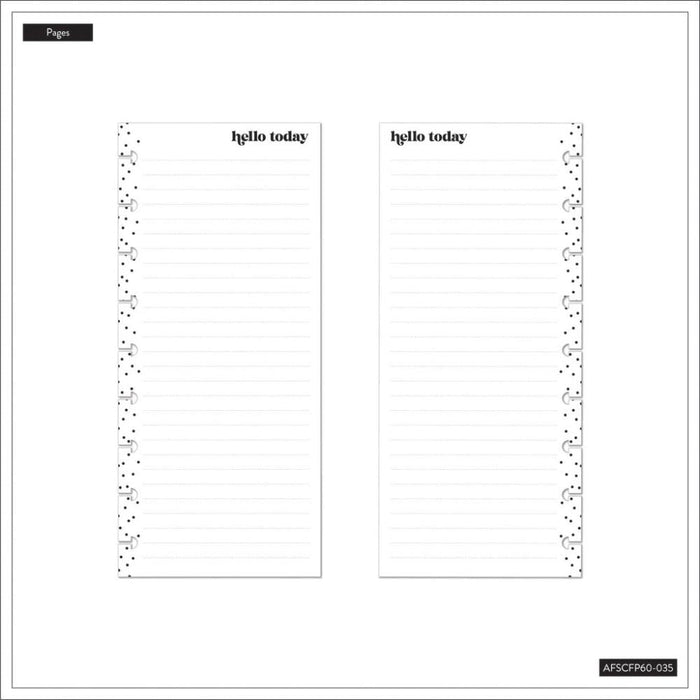 Me & My Big Ideas Happy Planner - Skinny Classic Half Sheet Fill Paper