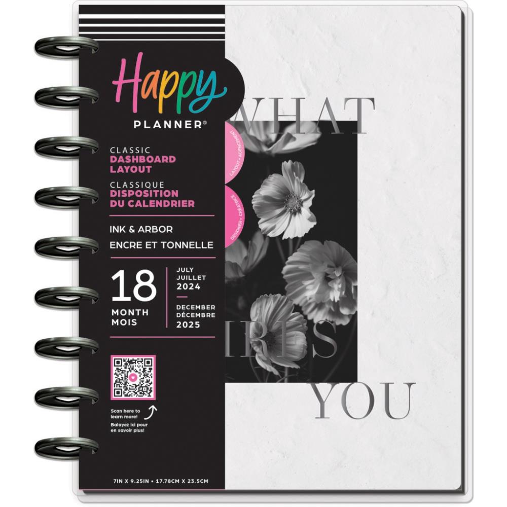 Me & My Big Ideas Happy Planner - Ink & Arbor 18 Month Classic Planner Jul 24 - Dec 25