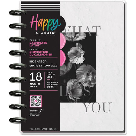 Me & My Big Ideas Happy Planner - Ink & Arbor 18 Month Classic Planner Jul 24 - Dec 25