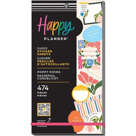 Me & My Big Ideas Happy Planner - Poppy Piping Sticker Value Pack