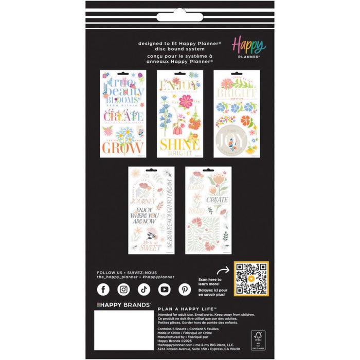 Me & My Big Ideas Happy Planner - Essential Florals Sticker Sheets