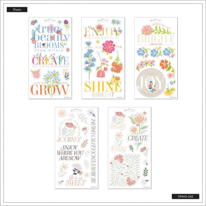 Me & My Big Ideas Happy Planner - Essential Florals Sticker Sheets
