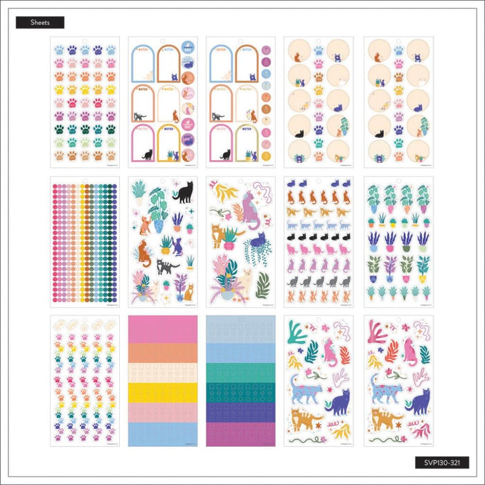 Me & My Big Ideas Happy Planner - Whimsical Whiskers Sticker Value Pack