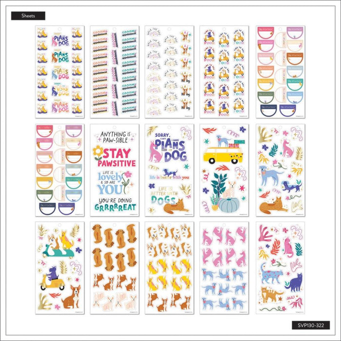 Me & My Big Ideas Happy Planner - Playful Pups Sticker Value Pack