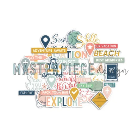 Masterpiece Design Summer Things - Text Die Cuts