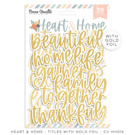 Cocoa Vanilla Studio Heart & Home - Gold Foil Titles
