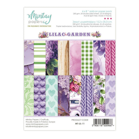 Mintay Papers Lilac Garden - 6x8 Add-On Paper Pad