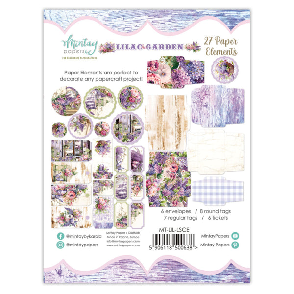 Mintay Papers Lilac Garden - Paper Elements
