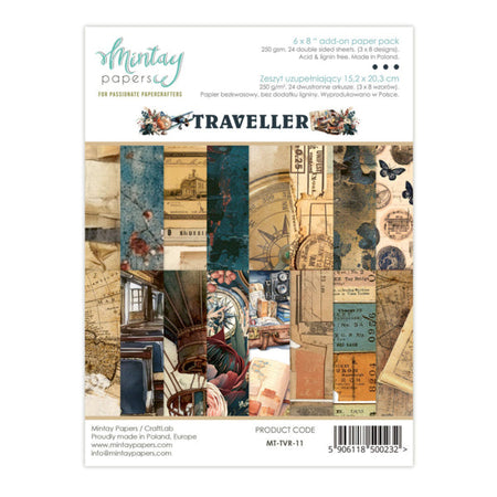 Mintay Papers Traveller - 6x8 Add-On Paper Pad