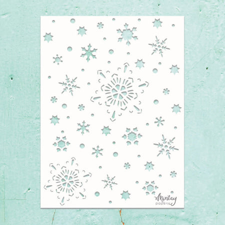 Mintay Papers 6x8 Stencil - Snowflakes 1